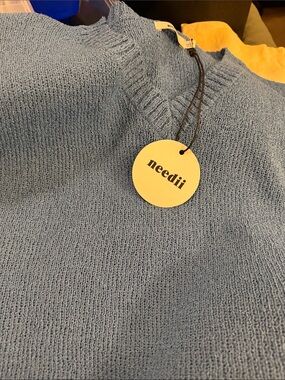 Needli Women's Light Blue Crewneck Sweater